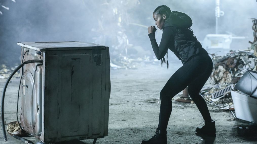 Nafessa Williams as Anissa Pierce in the 'LaWanda: The Book of Burial' episode of 'Black Lightning'