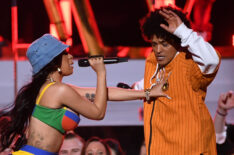 Cardi B and Bruno Mars perform onstage during the 60th Annual Grammy Awards