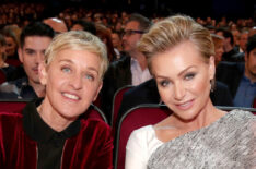 Ellen DeGeneres and Portia de Rossi attend the People's Choice Awards 2017