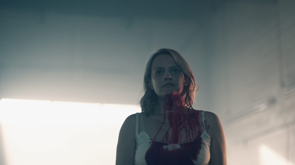 Elisabeth Moss as Offred in Season 2 of The Handmaid's Tale