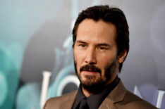Keanu Reeves arrives at a screening of Lionsgate Films' 'John Wick'