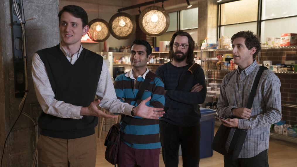 Zach Woods, Kumail Nanjiani, Martin Starr, Thomas Middleditch in Silicon Valley - Season 5