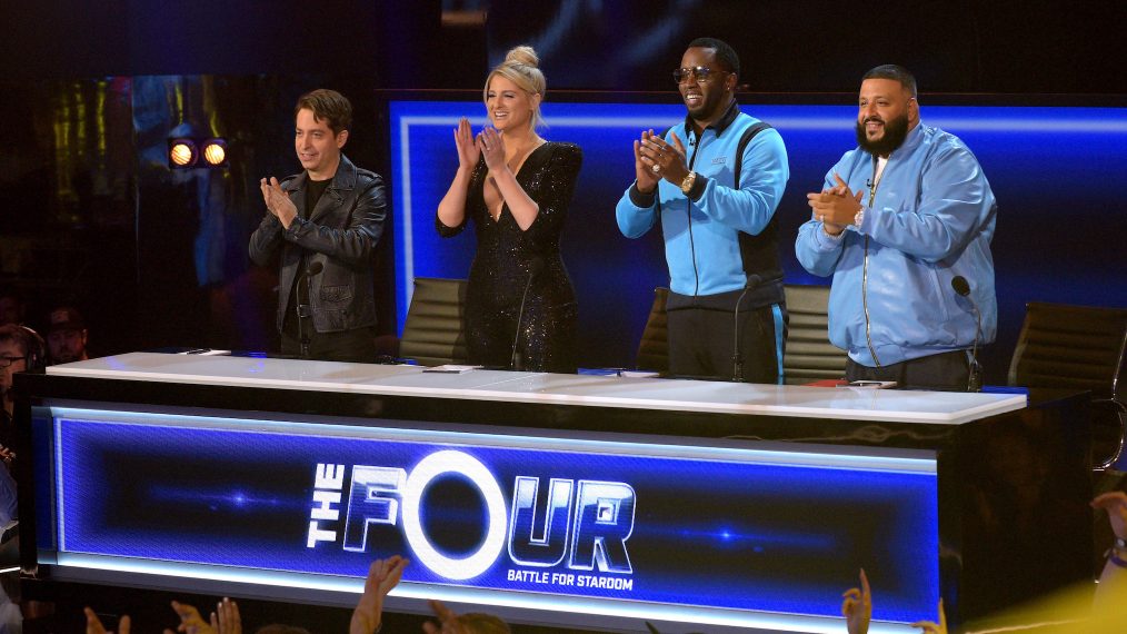 Charlie Walk, Meghan Trainor, Sean 'Diddy' Combs, and DJ Khaled in “The Four”