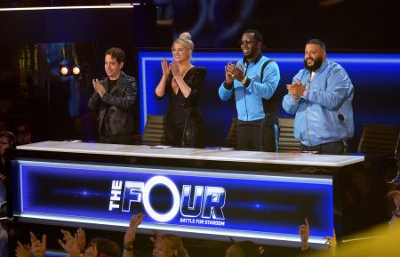 Charlie Walk, Meghan Trainor, Sean 'Diddy' Combs, and DJ Khaled in “The Four”