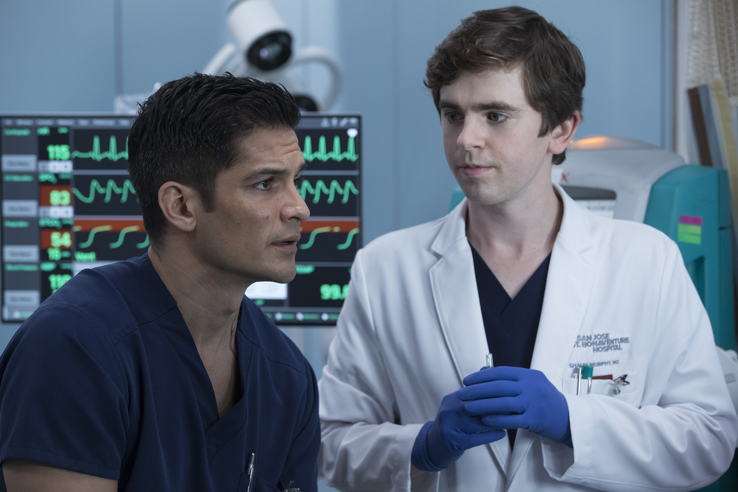 Nicholas Gonzales and Freddie Highmore in 'The Good Doctor'