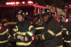 Jay Hayden and Okieriete Onaodowan in Station 19