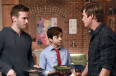 Champions - Season Pilot - Andy Favreau as Matthew, J.J. Totah as Michael, Anders Holm as Vince