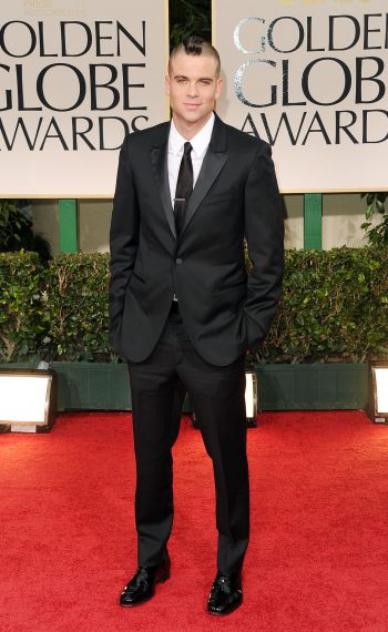 Mark Salling arrives at the 69th Annual Golden Globe Awards