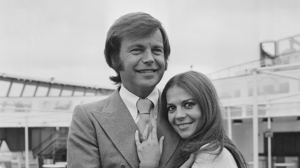 American actor Robert Wagner with his former wife American actress Natalie Wood