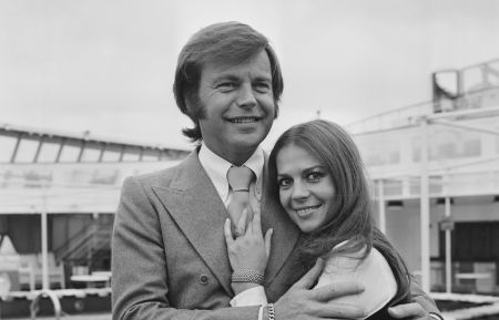 American actor Robert Wagner with his former wife American actress Natalie Wood