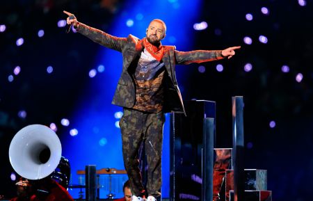 Justin Timberlake performs onstage during the Pepsi Super Bowl LII Halftime Show