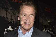 Arnold Schwarzenegger arrives at the premiere of 'The 15:17 to Paris'