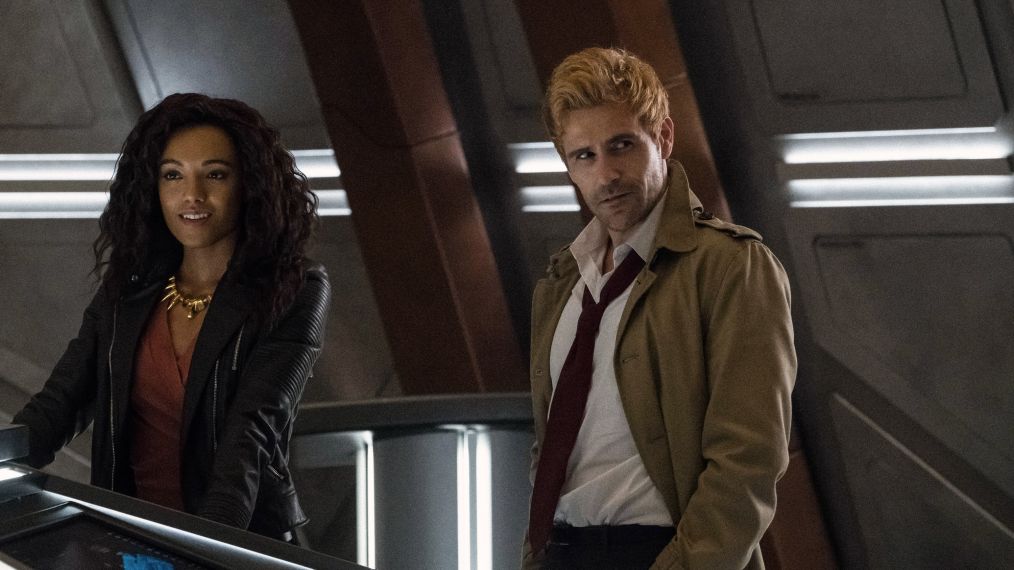 Legends of Tomorrow 'Daddy Darhkest' episode, Maisie Richardson and Matt Ryan