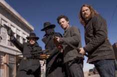 Midnight, Texas - Season 1 - Yul Vázquez as Rev. Sheehan, Peter Mensah as Lemuel, Francois Arnaud as Manfred, Jason Lewis as Joe