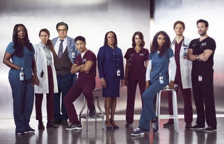 Marlyne Barrett as Maggie Lockwood, Rachel DiPillo as Sarah Reese, Oliver Platt as Dr. Daniel Charles, Brian Tee as Dr. Ethan Choi, S. Epatha Merkerson as Sharon Goodwin, Torrey DeVitto as Dr. Natalie Manning, Yaya DaCaosta as April Sexton, Nick Gehlfuss as Dr. Will Halstead, Colin Donnell as Dr. Connor Rhodes in 'Chicago Med' Season 3