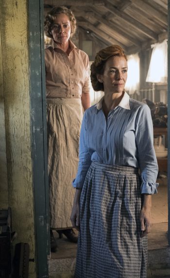 Susanna Thompson as Carol, Annie Wersching as Emma in Timeless - Season 2, 'The War to End All Wars'