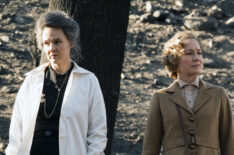 Kim Bubbs as Marie Curie, Susanna Thompson as Carol in Timeless - Season 2