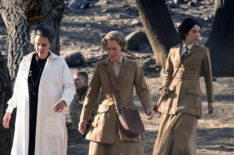 Kim Bubbs as Marie Curie, Susanna Thompson as Carol, Abigail Spencer as Lucy Preston in Timeless - Season 2