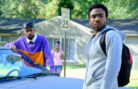 Lakeith Stanfield as Darius, Donald Glover as Earnest Marks kn 'Atlanta'