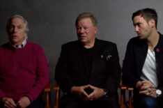 Better Late Than Never cast members Henry Winkler, William Shatner, and Jeff Dye