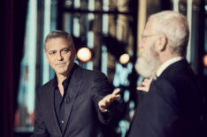 George Clooney and David Letterman
