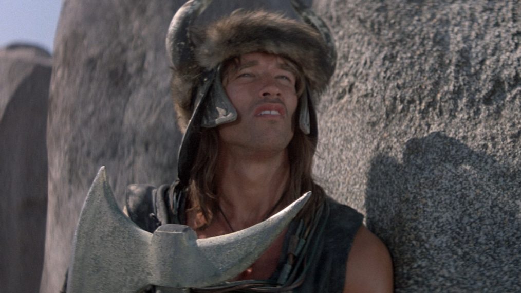 Arnold Schwarzenegger's 1982 portrayal of Conan the Barbarian