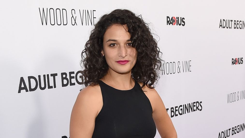 Jenny Slate attends the premiere of 'Adult Beginners'