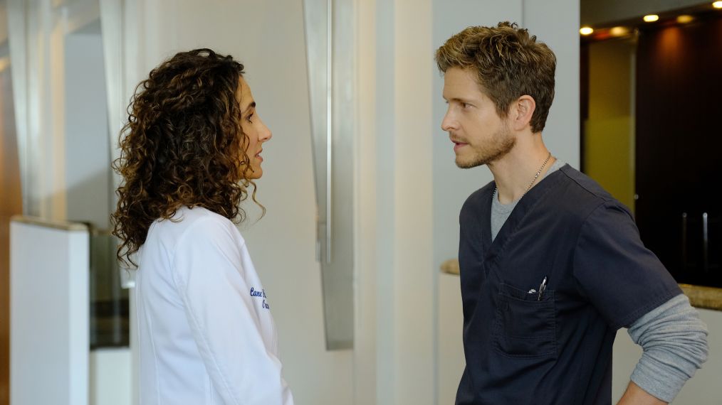 Melina Kanakaredes and Matt Czuchry on 'The Resident'