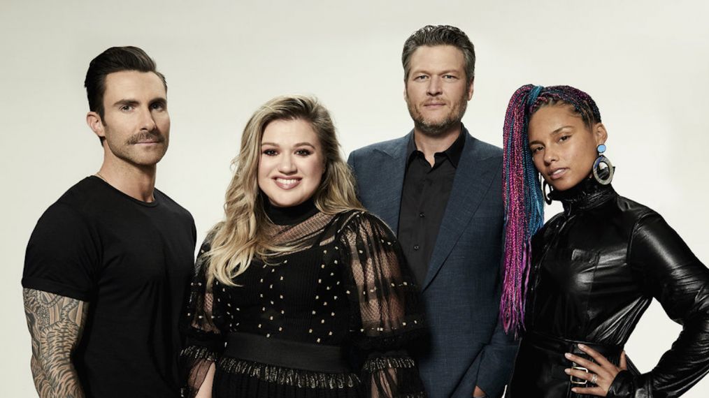 Adam Levine, Kelly Clarkson, Blake Shelton, Alicia Keys on 'The Voice' - Season 14