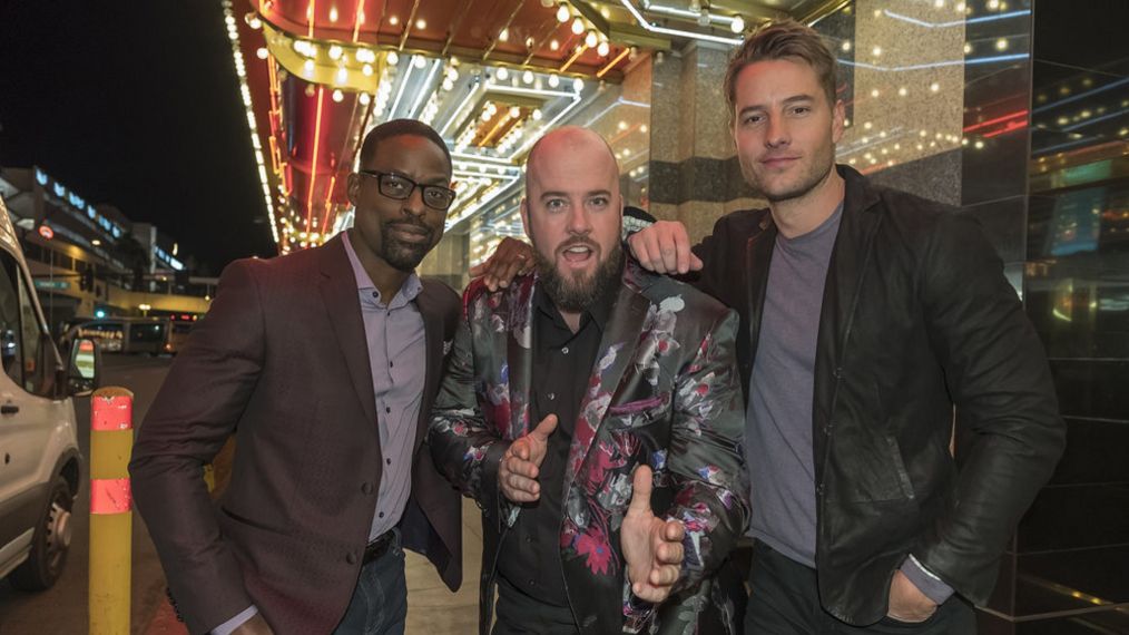 Sterling K. Brown as Randall, Chris Sullivan as Toby, Justin Hartley as Kevin in This Is Us - Season 2 - 'Vegas, Baby'