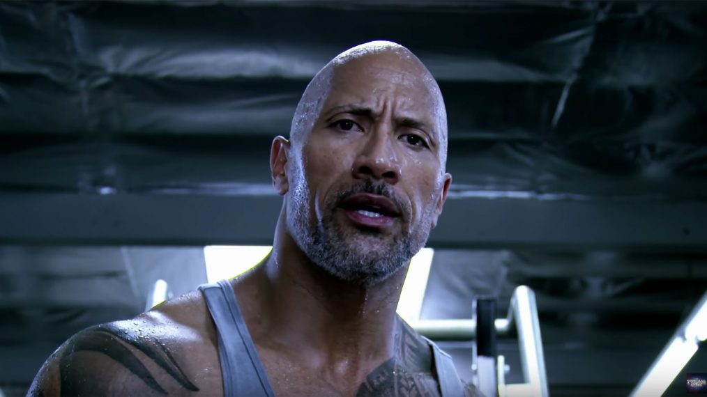 Dwayne Johnson in a promo for The Titan Games