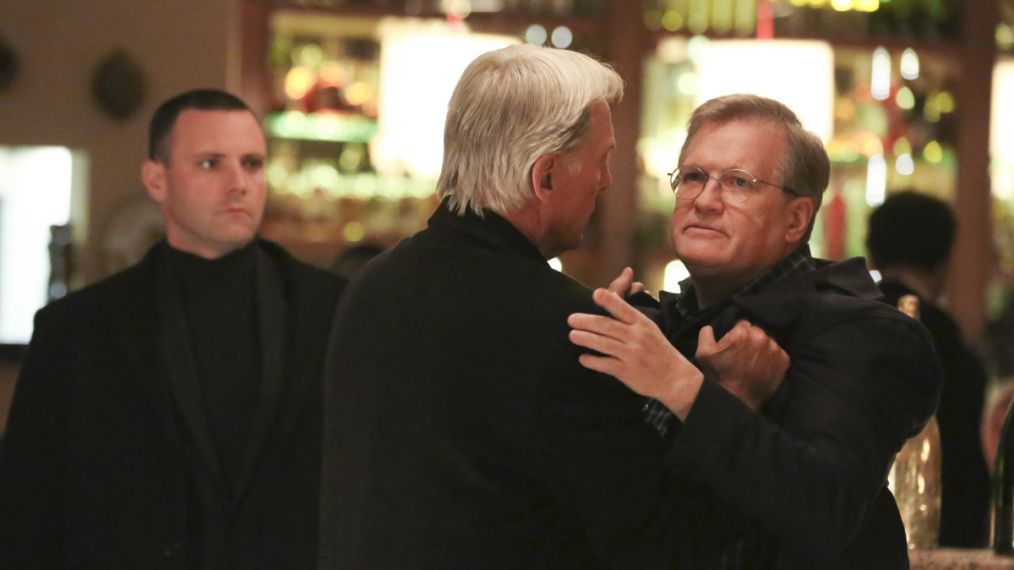 Mark Harmon and Drew Carey on 'NCIS'