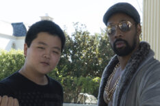 Hudson Yang and RZA in Fresh Off the Boat