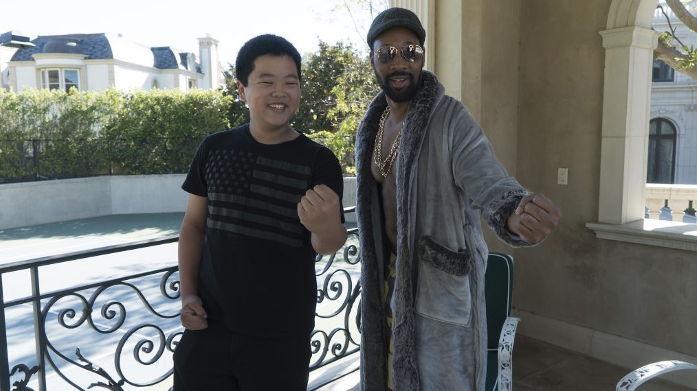 Hudson Yang and RZA in Fresh Off the Boat