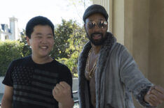 Hudson Yang and RZA in Fresh Off the Boat