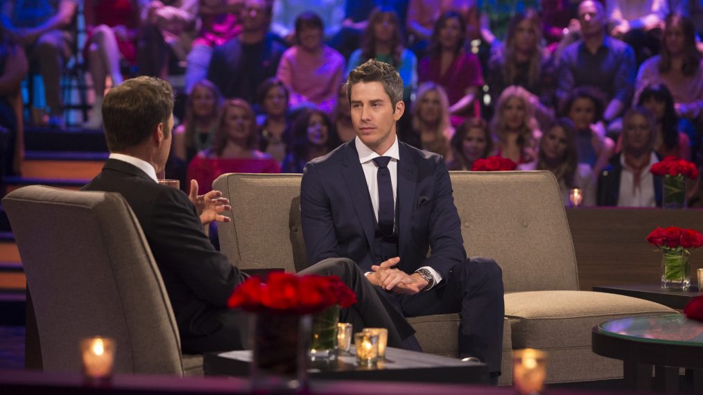 Chris Harrison interviewing Arie Luyendyk Jr.