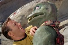 Star Trek - William Shatner as Capt. James T. Kirk fighting the Gorn in 'Arena'