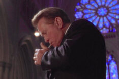 Martin Sheen lighting a cigarette on The West Wing