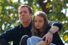 Homeland - Damian Lewis as Nick Brody and Morgan Saylor as Dana Brody in Homeland.