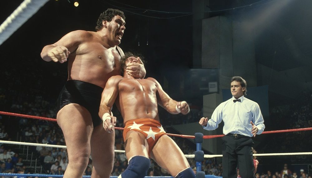 André the Giant and Macho Man Randy Savage