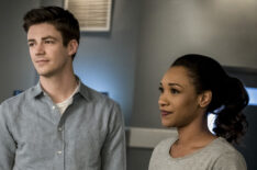 The Flash - Grant Gustin as Barry Allen and Candice Patton as Iris West