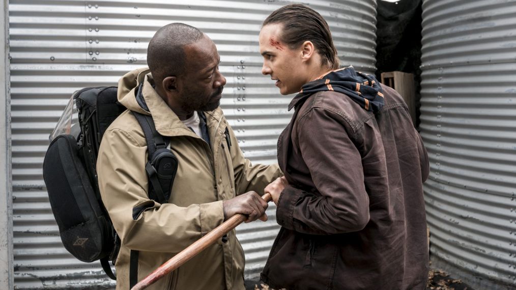 Fear the Walking Dead - Lennie James as Morgan Jones, Frank Dillane as Nick Clark - Season 4