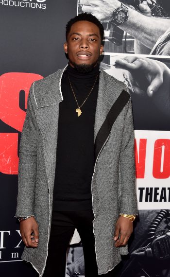 Woody McClain attends the premiere of STX Films' 'Den of Thieves'