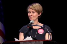 Cynthia Nixon speaks onstage at The People's State Of The Union at Townhall