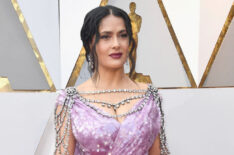 Selma Hayek attends the 90th Annual Academy Awards