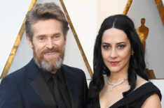 Willem Dafoe and Giada Colagrande attend the 90th Annual Academy Awards