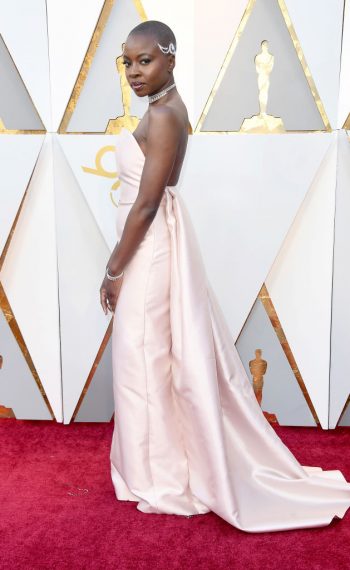 Danai Gurira attends the 90th Annual Academy Awards