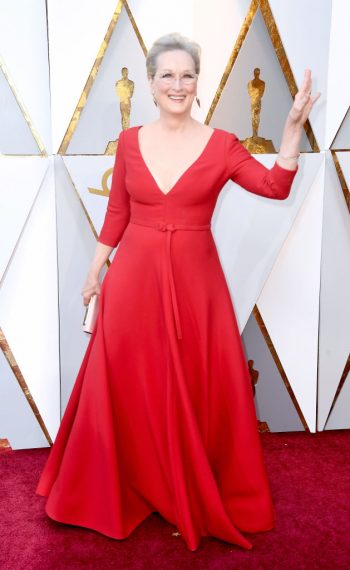 Meryl Streep attends the 90th Annual Academy Awards
