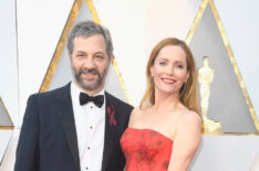 Judd Apatow and Leslie Mann attend the 90th Annual Academy Awards