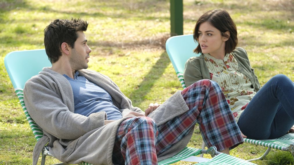 Jayson Blair as Aiden and Lucy Hale as Stella in Life Sentence